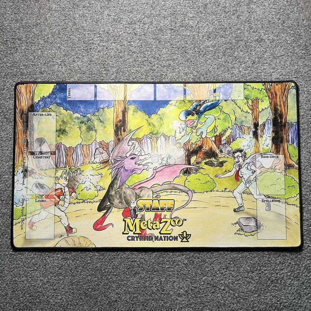 MetaZoo Staff Playmat Exclusive 2021 Cryptid Nation Card Game Mat
